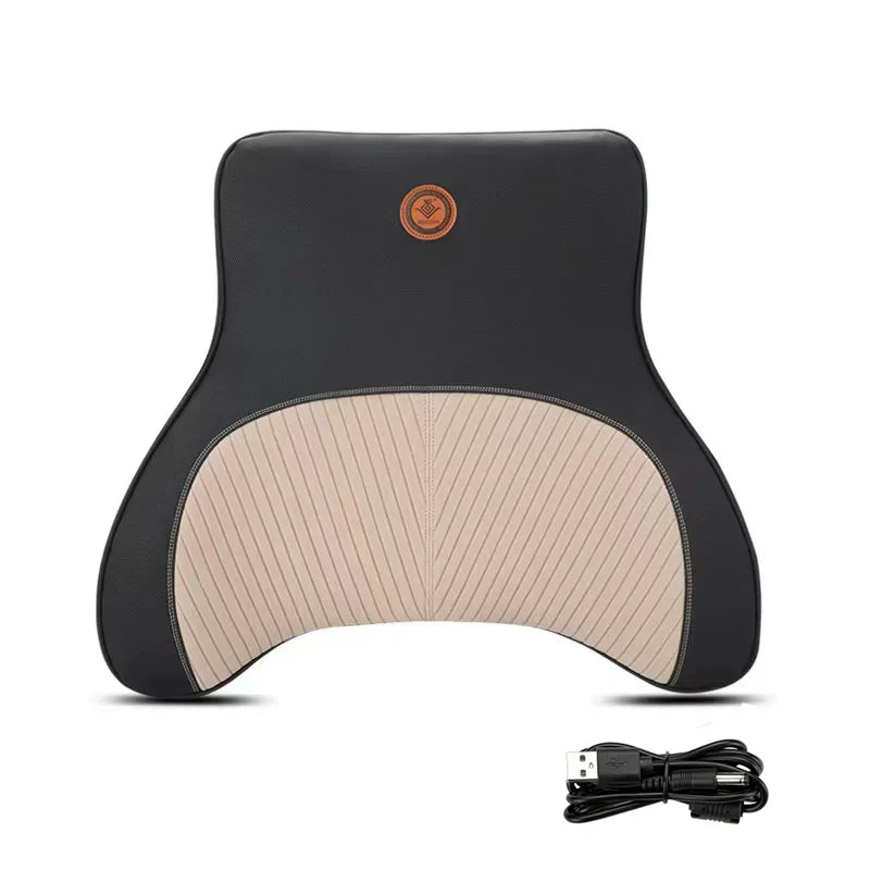 Heated Car Seat Back & Neck Massager – Relieve Back Pain, Improve Posture, and Stay Warm On the Go