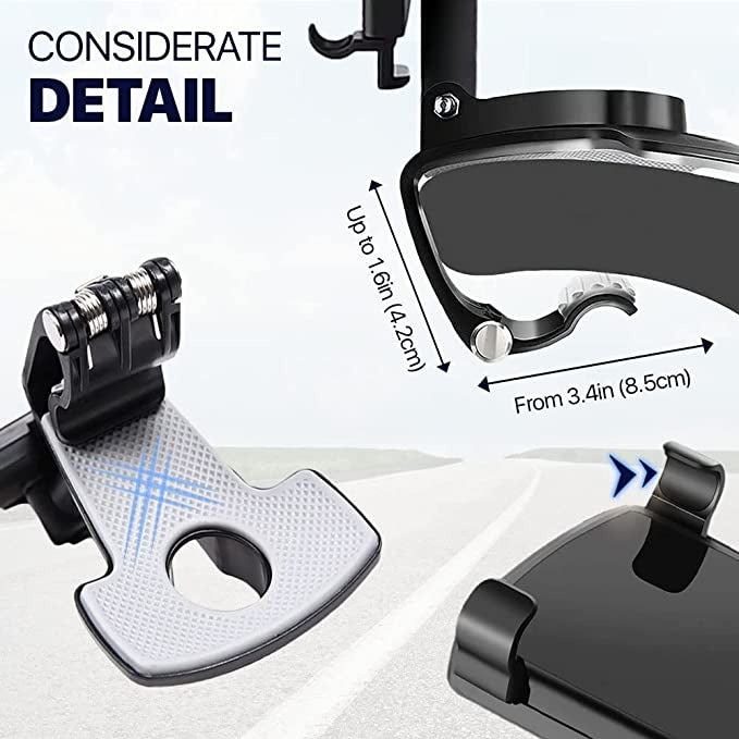 Phonyx 360 Degree Rotation Universal Clip Dashboard Car Phone Holder