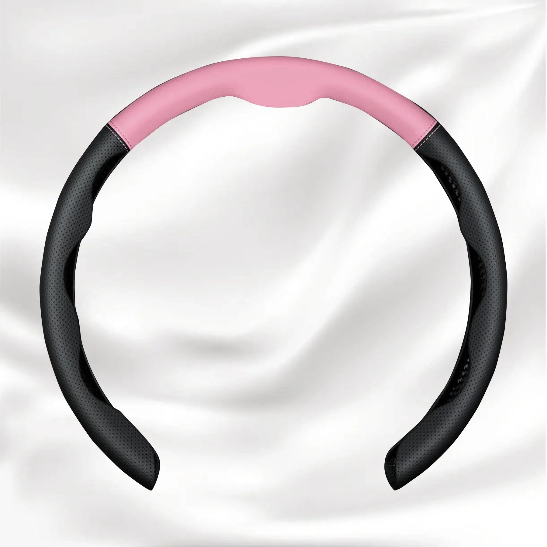 Nexi Customized Car Logo Breathable Ultra-thin 5D Leather & Carbon Car Steering Wheel Cover Universal Fit