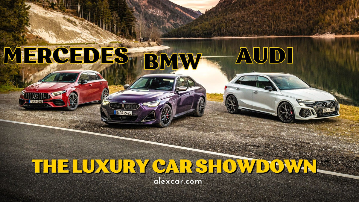 Mercedes vs Audi vs BMW luxury comparison showcasing distinct design styles