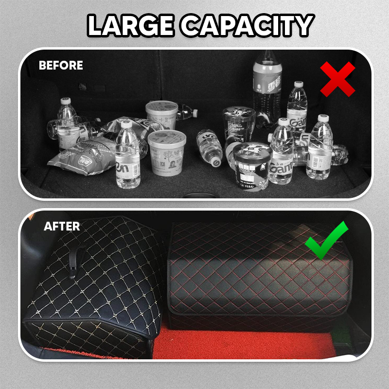 Jackie Multipurpose Collapsible Lid Portable  Car Trunk Storage Organizer