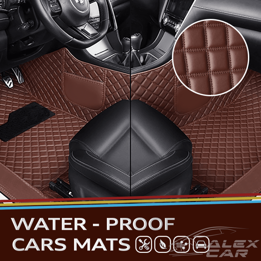 Universal Fitment Floor Mats For Car SUV Leather Diamond Design 5 Colors