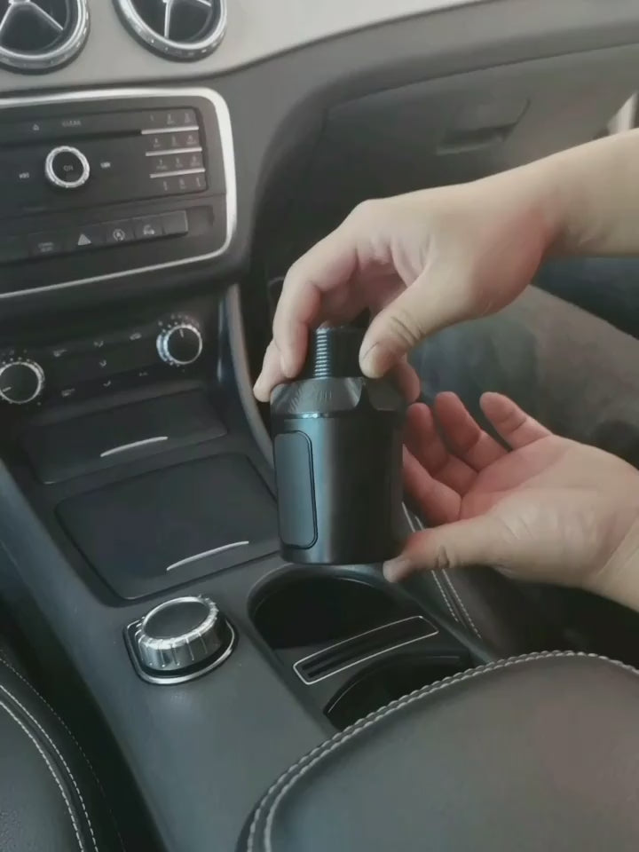 Car Cup Holder Tray with 360 Degree Swivel Base