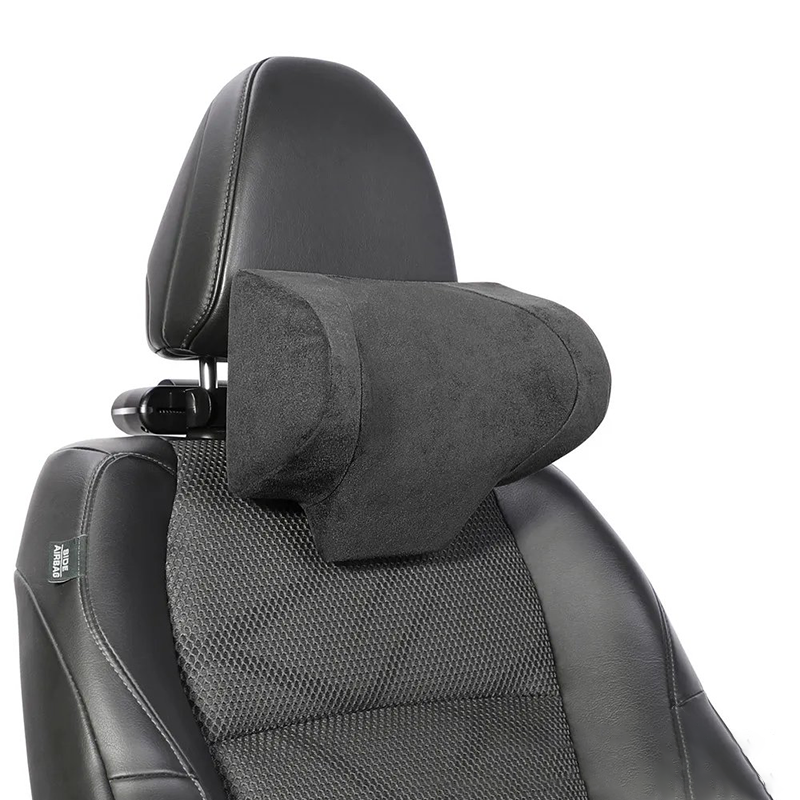 Grin Health Memory Foam Neck Support For Car Seat Office Chair, Headrest  Cushion, Pack Of 1 (hrc-large-blk, Black)