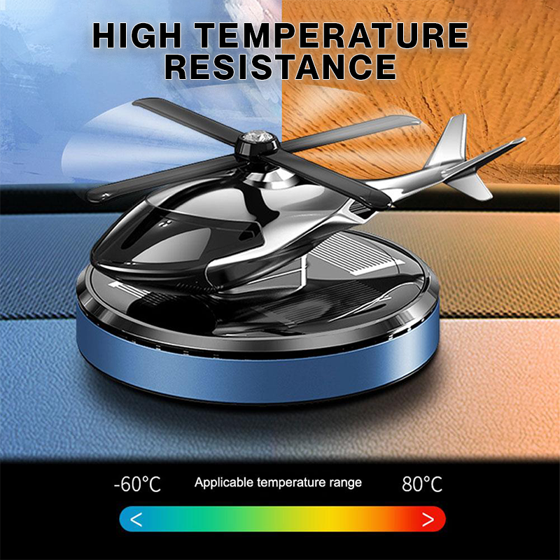 Solar-Powered Helicopter Car Air Freshener